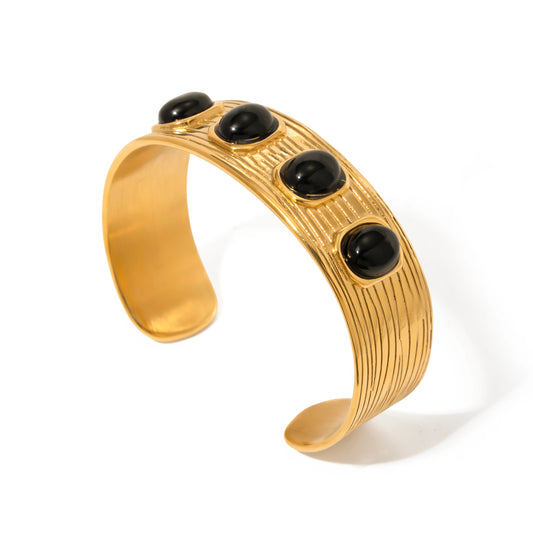Black Enamel Bangle