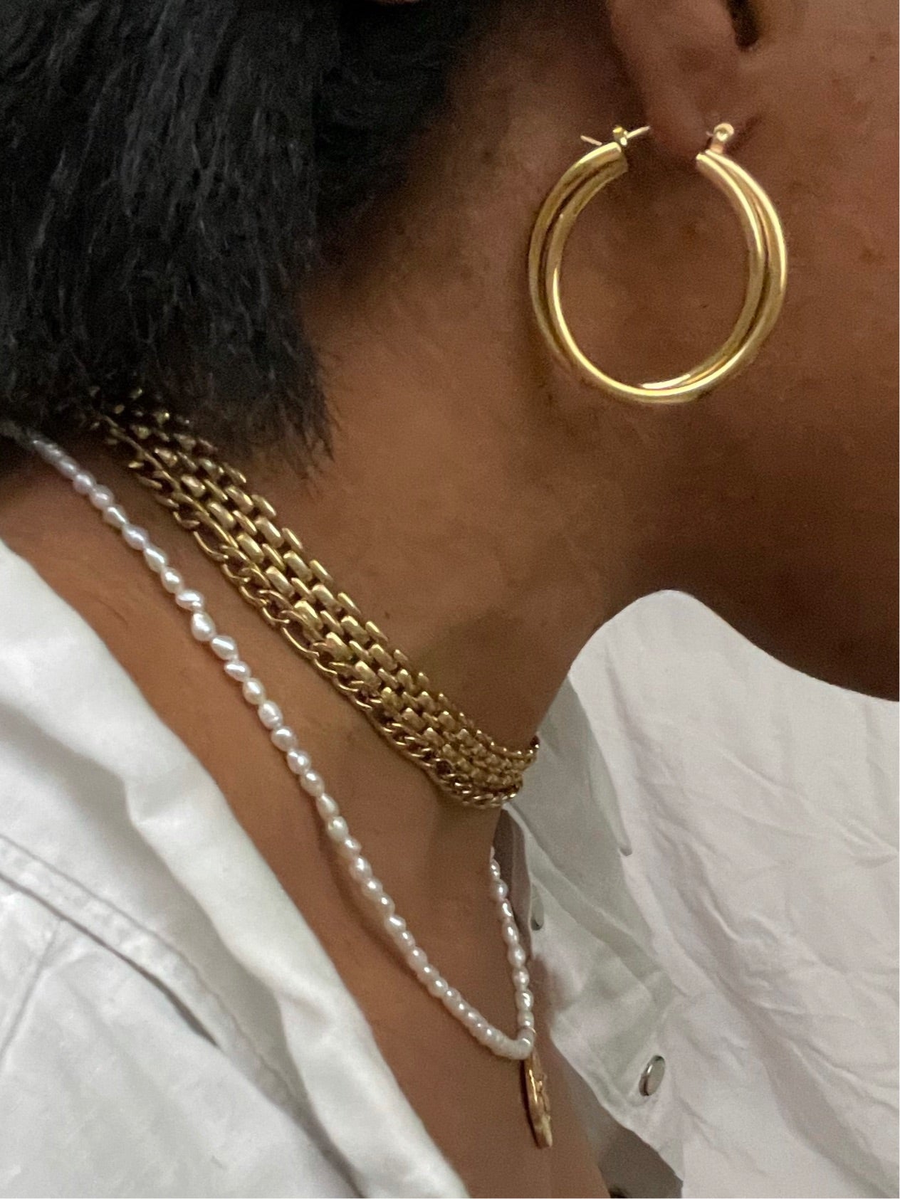 ZAYD Twist Hoop Earrings