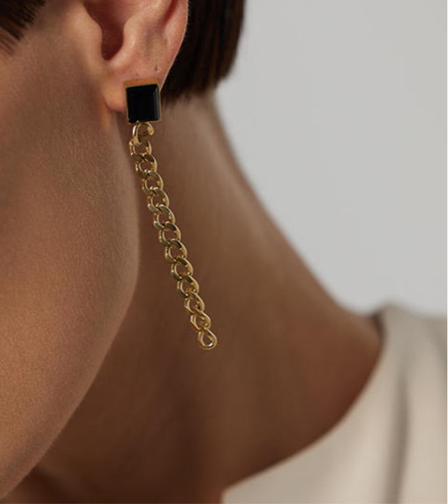 FAINA Earrings (blk)