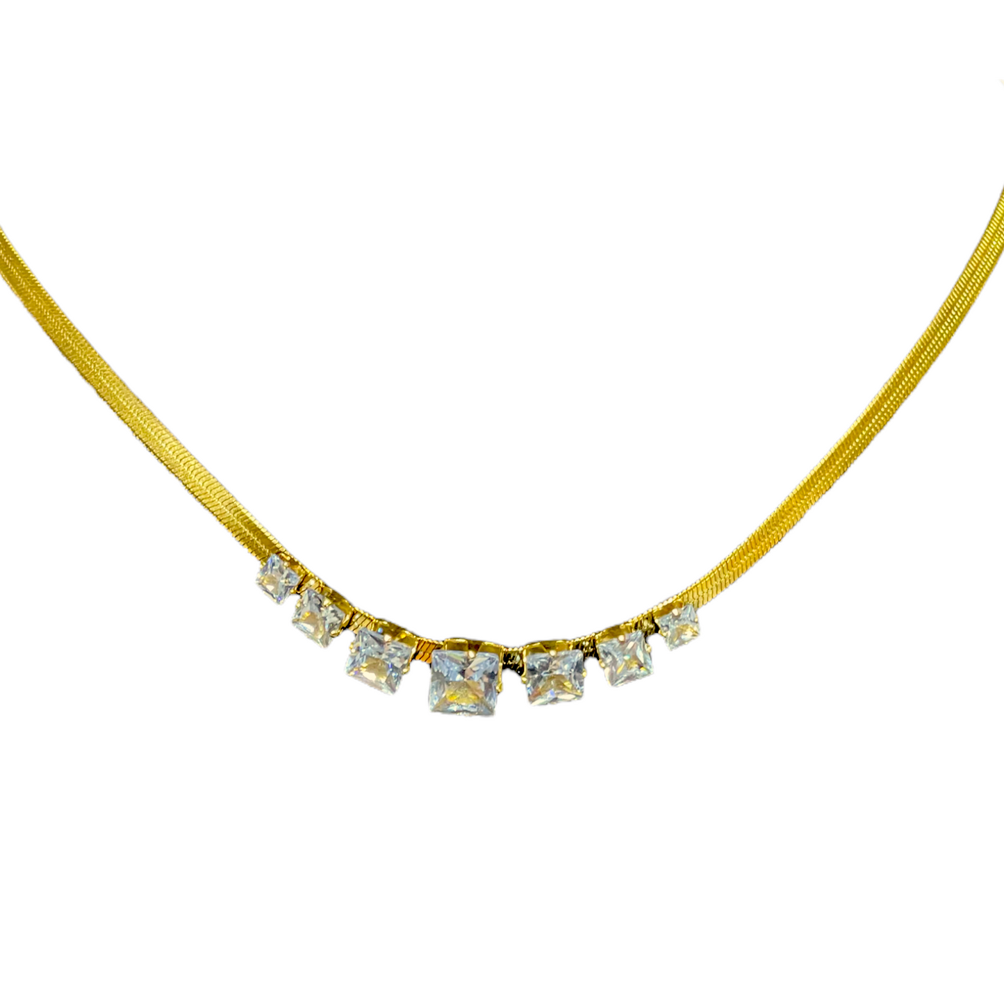 VINCE Herringbone Icy Necklace -