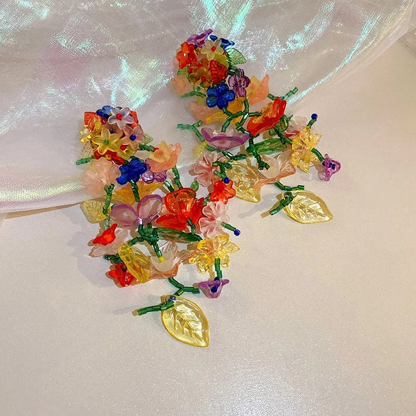 Floral drop Earrings