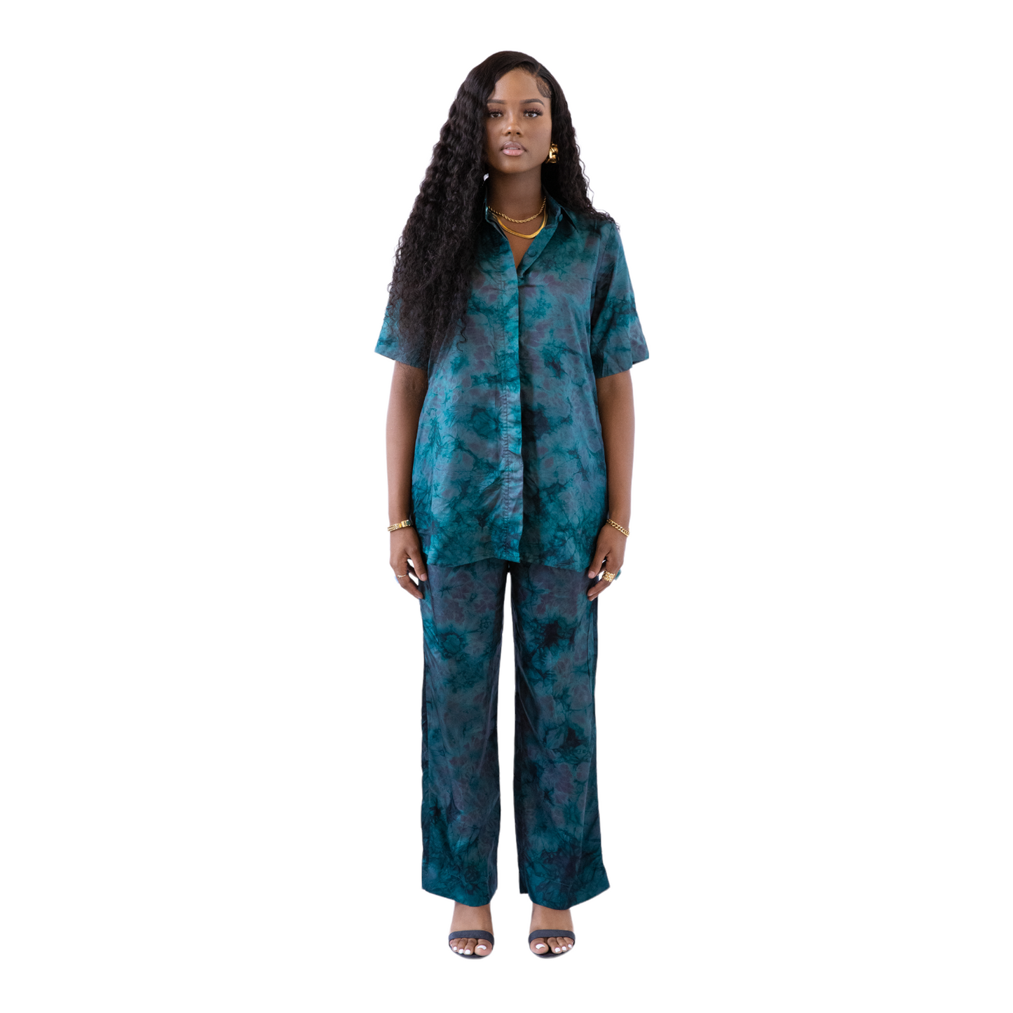 IBEH Short Sleeve Tie-dye Set